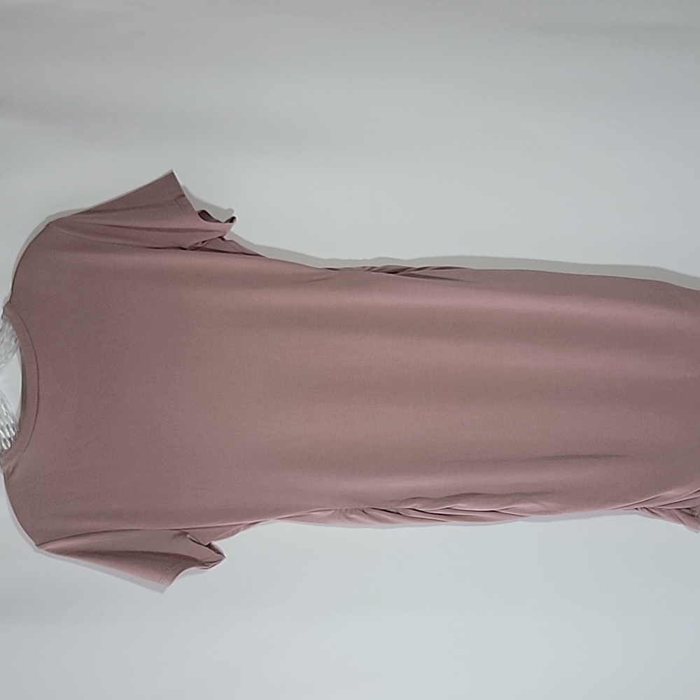 EXPRESS | Rose Pink Side Rouch Dress - Picture 2 of 4
